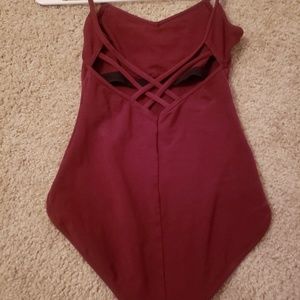 Capezio strappy bodysuit
